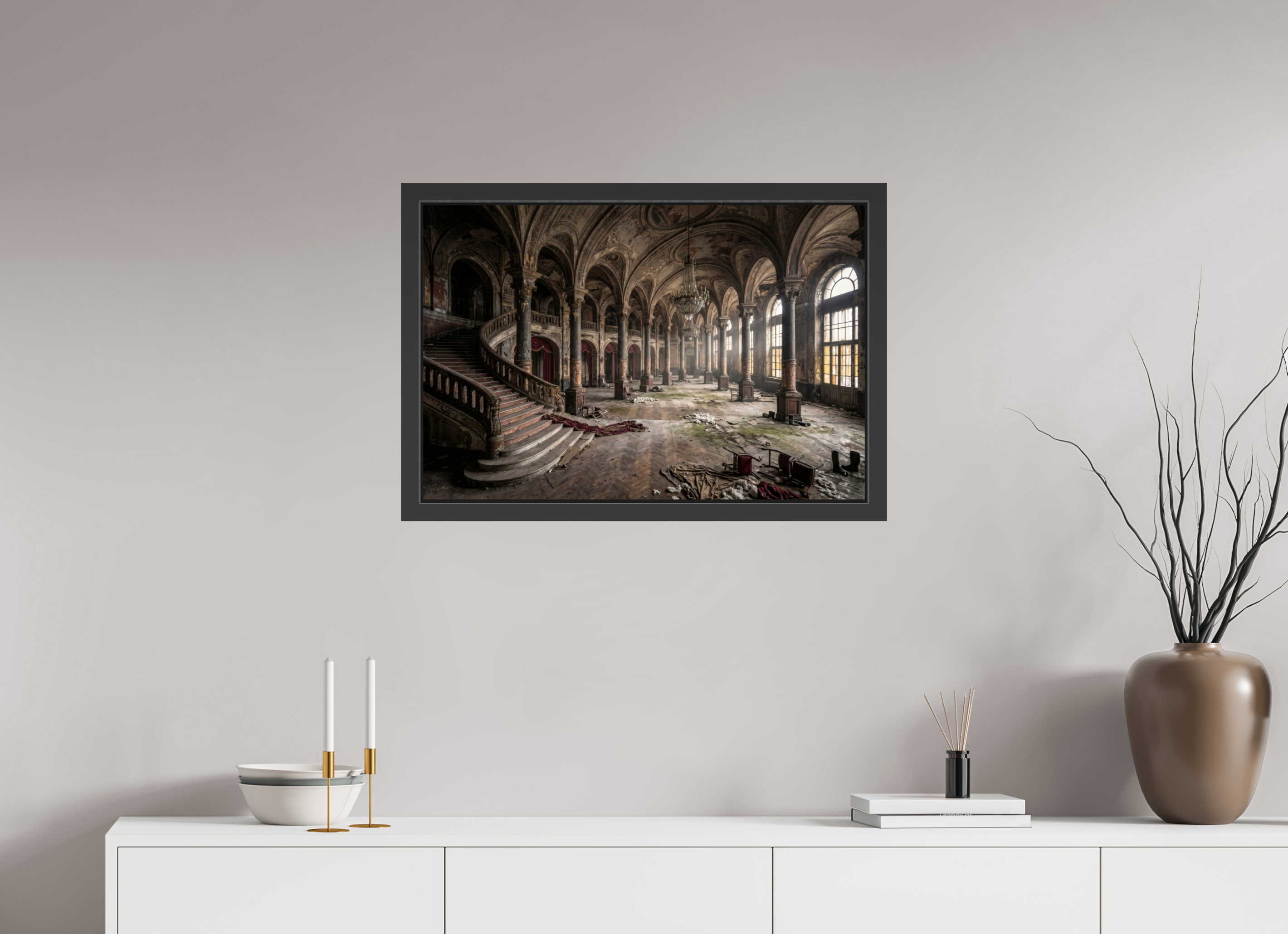 75 x 50 cm, Gallery-FAP-frame-alu30-black The Opera | Series: The People Are Real