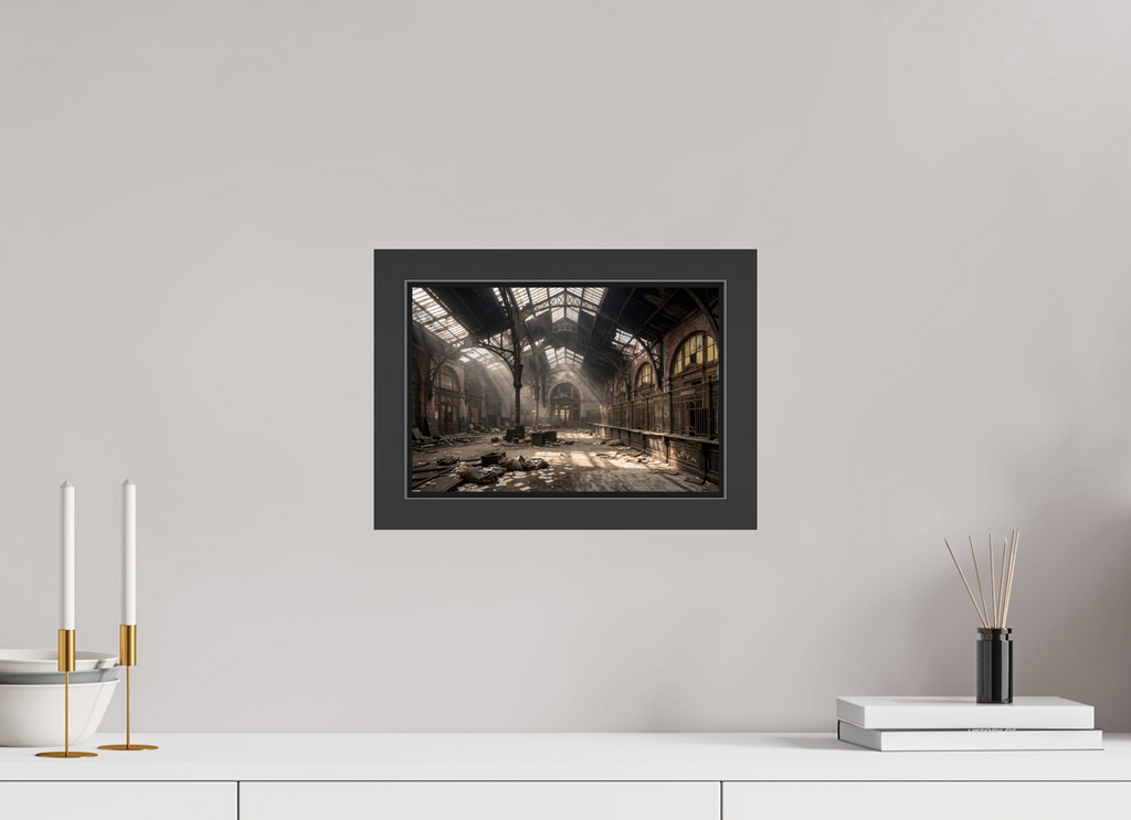 30 x 20 cm, Gallery-FAP-frame-alu30-black The Post Office | Series: The People Are Real
