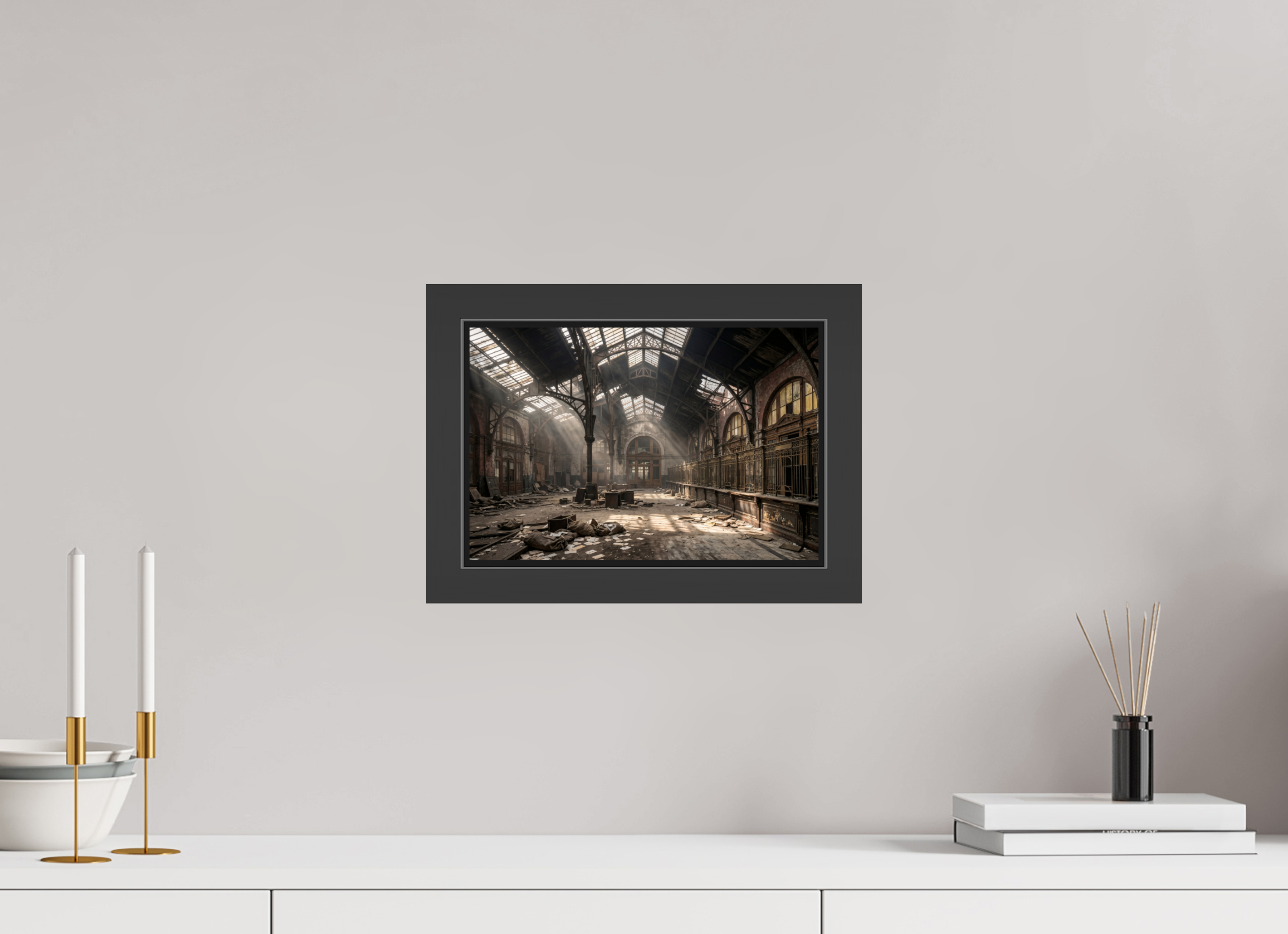 30 x 20 cm, Gallery-FAP-frame-alu30-black The Post Office | Series: The People Are Real