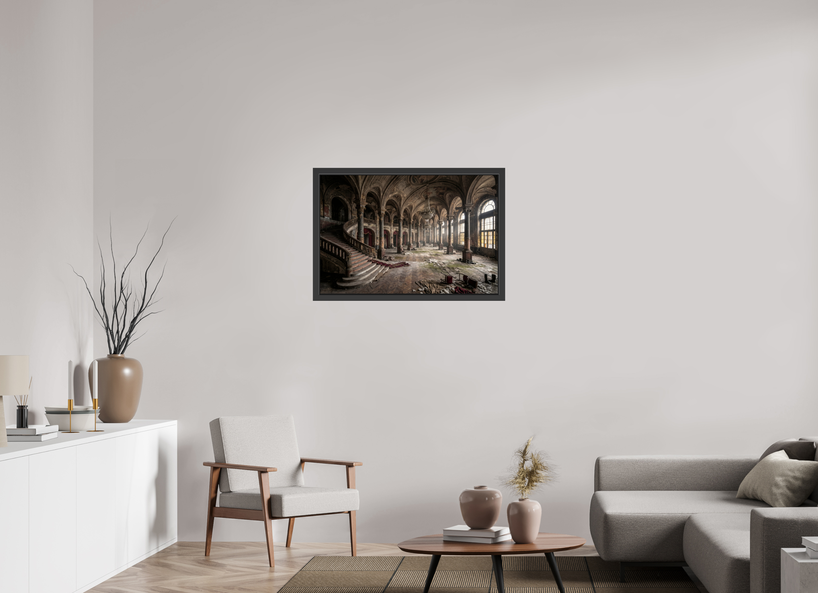 90 x 60 cm, Gallery-FAP-frame-alu30-black The Opera | Series: The People Are Real