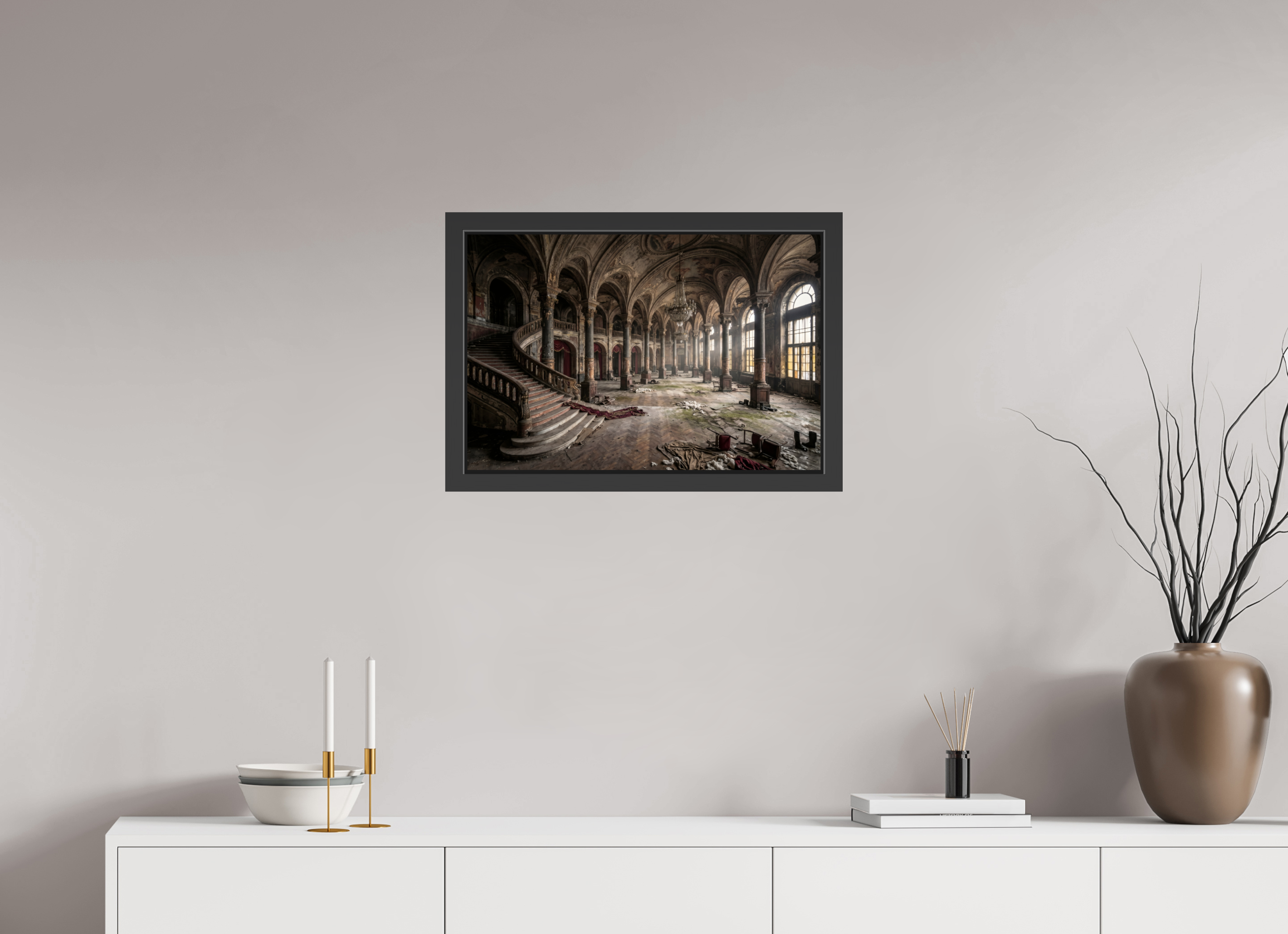 60 x 40 cm, Gallery-FAP-frame-alu30-black The Opera | Series: The People Are Real