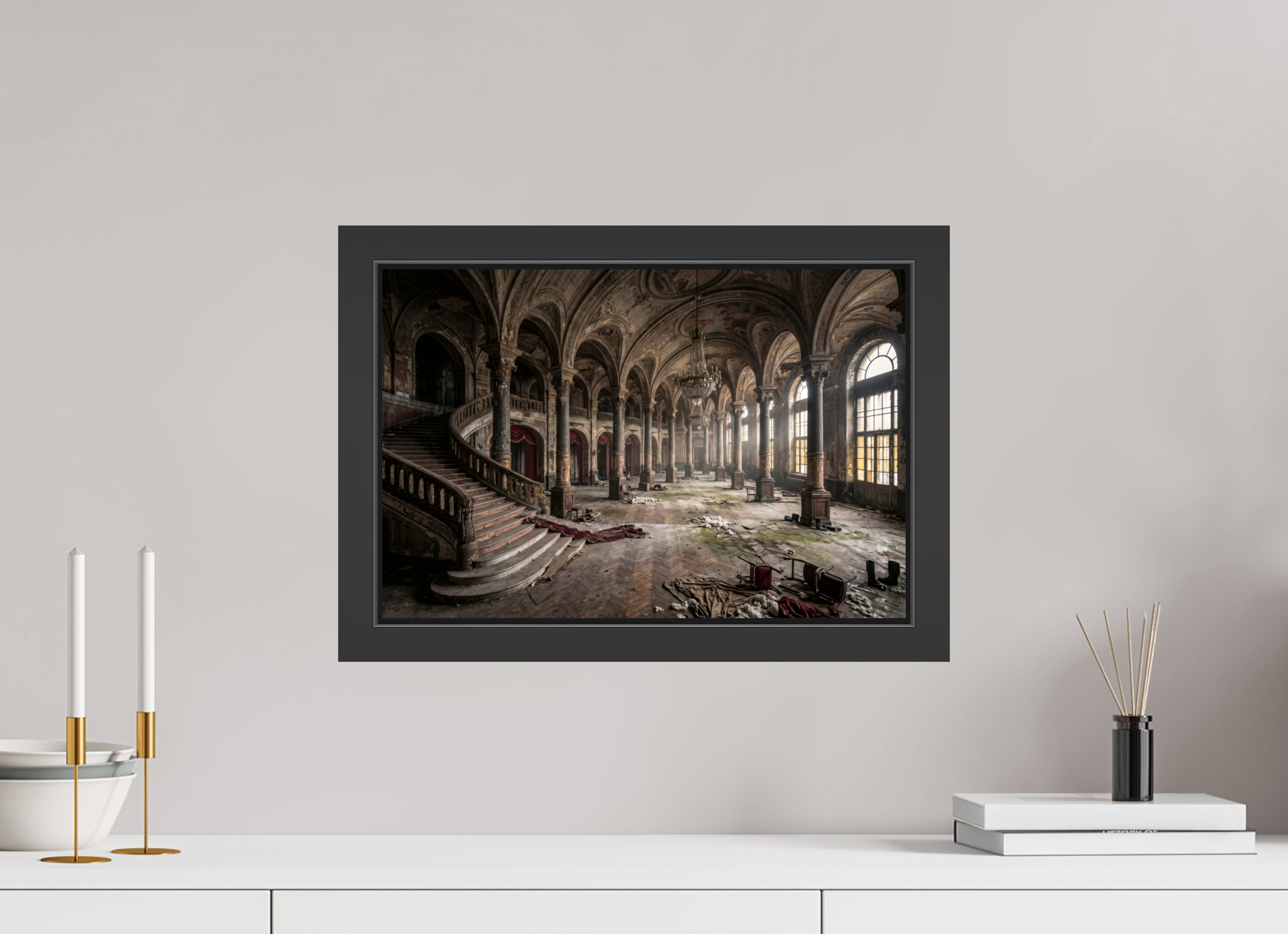 45 x 30 cm, Gallery-FAP-frame-alu30-black The Opera | Series: The People Are Real