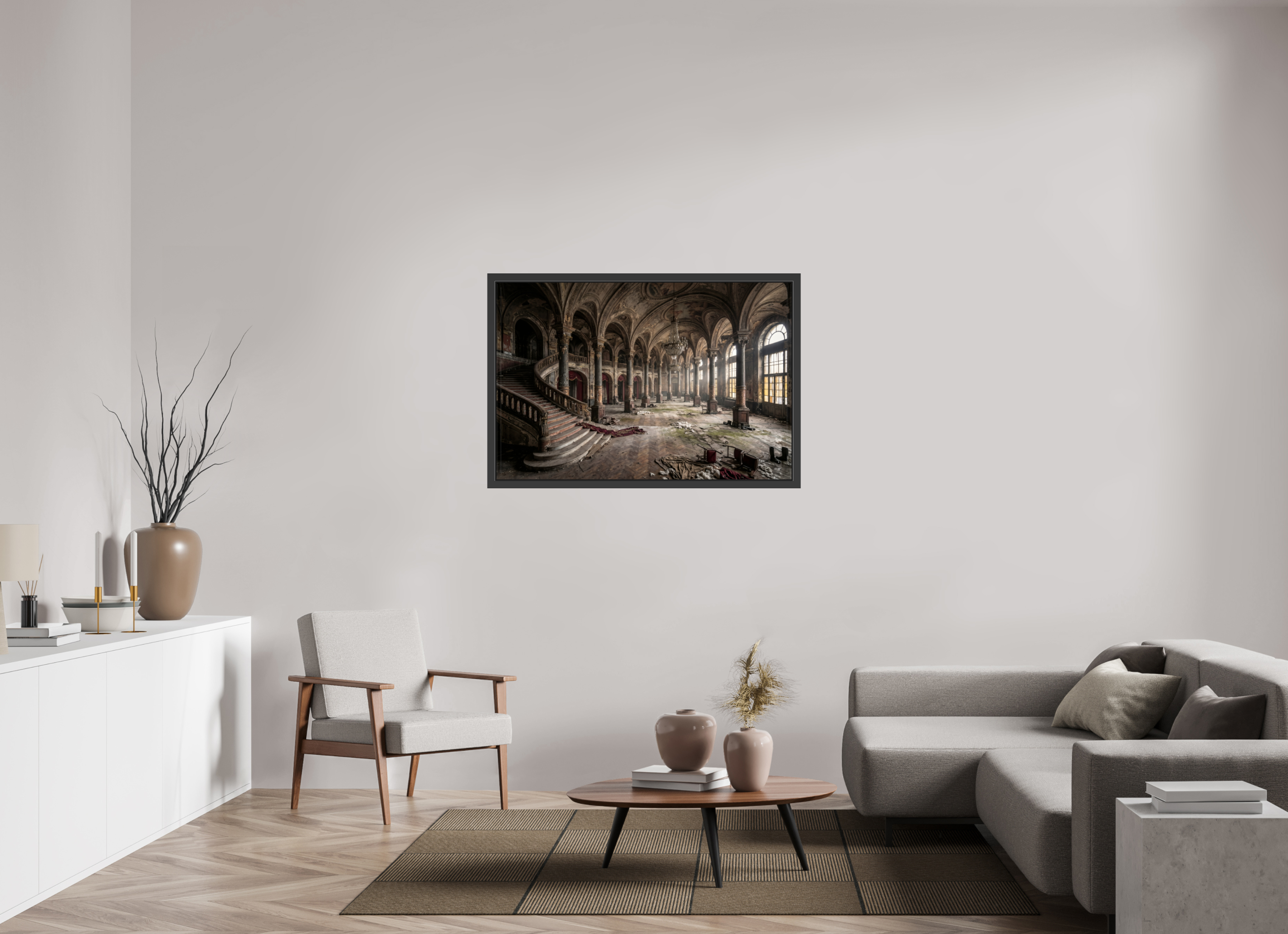 120 x 80 cm, Gallery-FAP-frame-alu30-black The Opera | Series: The People Are Real