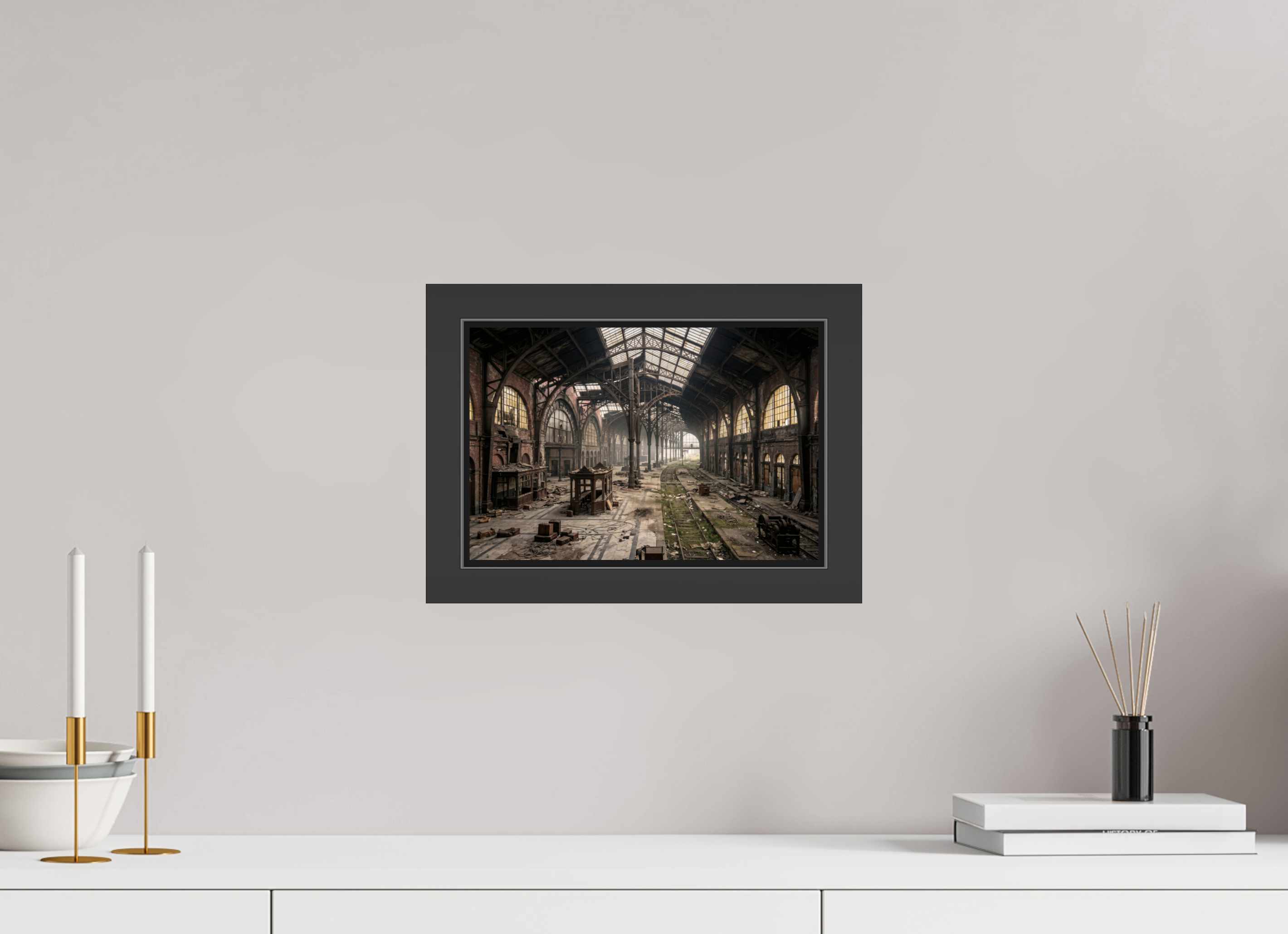 30 x 20 cm, Gallery-FAP-frame-alu30-black The Station | Series: The People Are Real