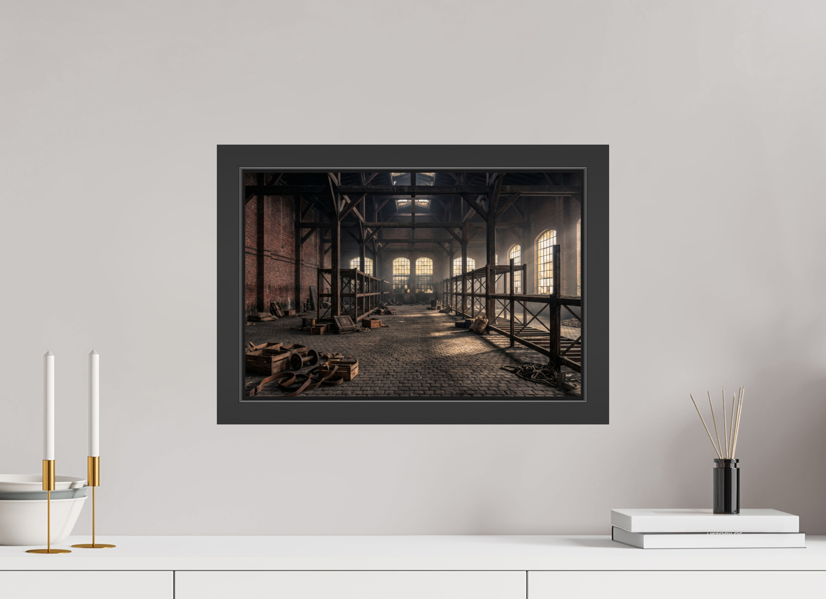 45 x 30 cm, Gallery-FAP-frame-alu30-black The Warehouse | Series: The People Are Real