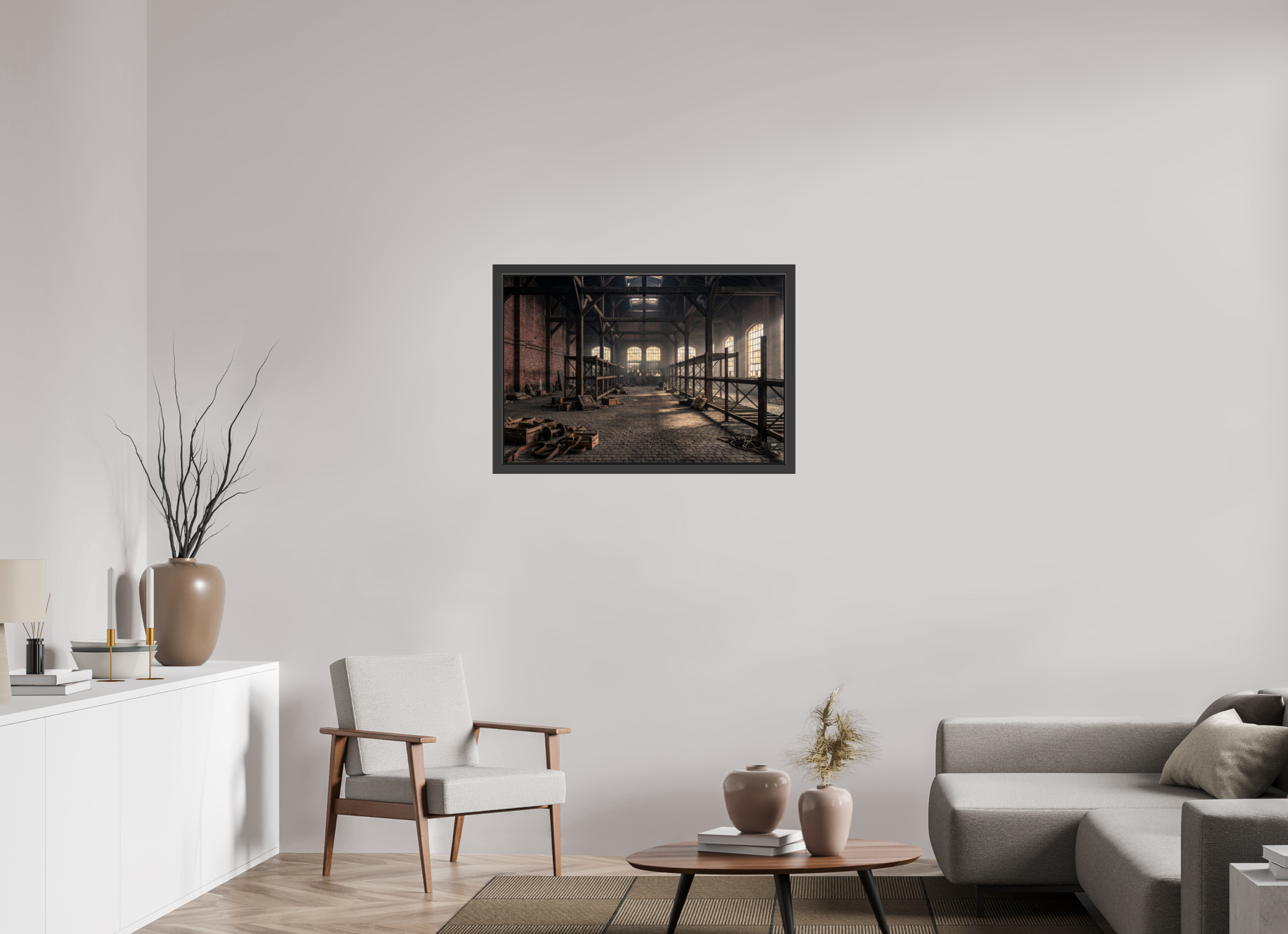 90 x 60 cm, Gallery-FAP-frame-alu30-black The Warehouse | Series: The People Are Real