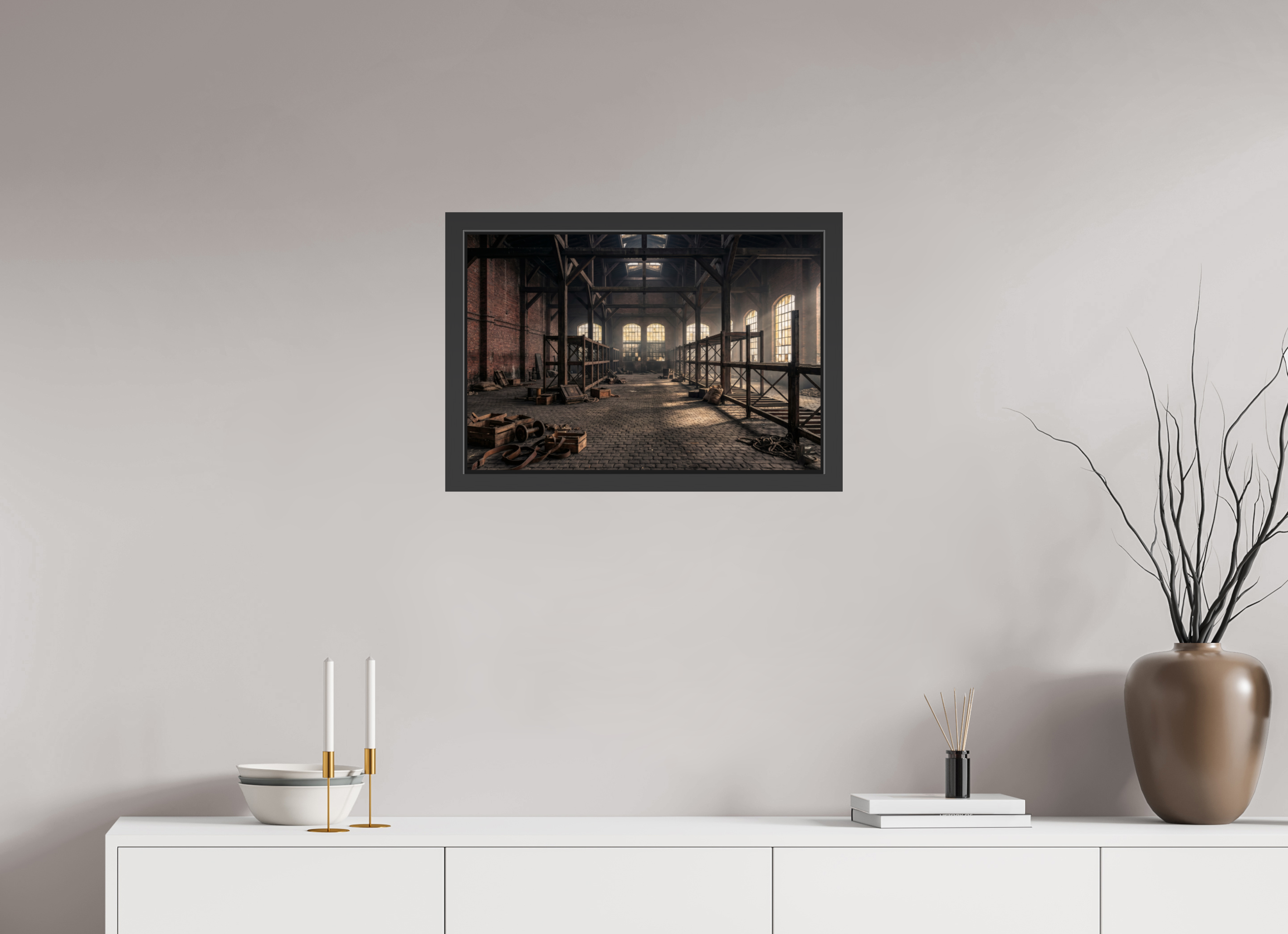 60 x 40 cm, Gallery-FAP-frame-alu30-black The Warehouse | Series: The People Are Real
