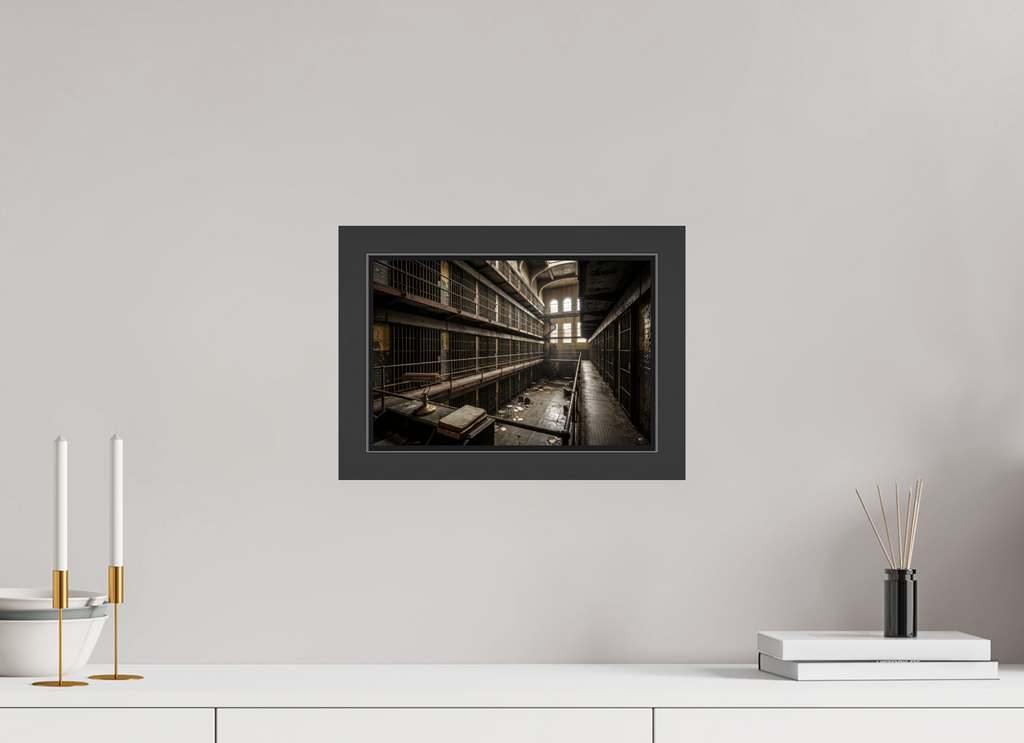 30 x 20 cm, Gallery-FAP-frame-alu30-black The Prison | Series: The People Are Real